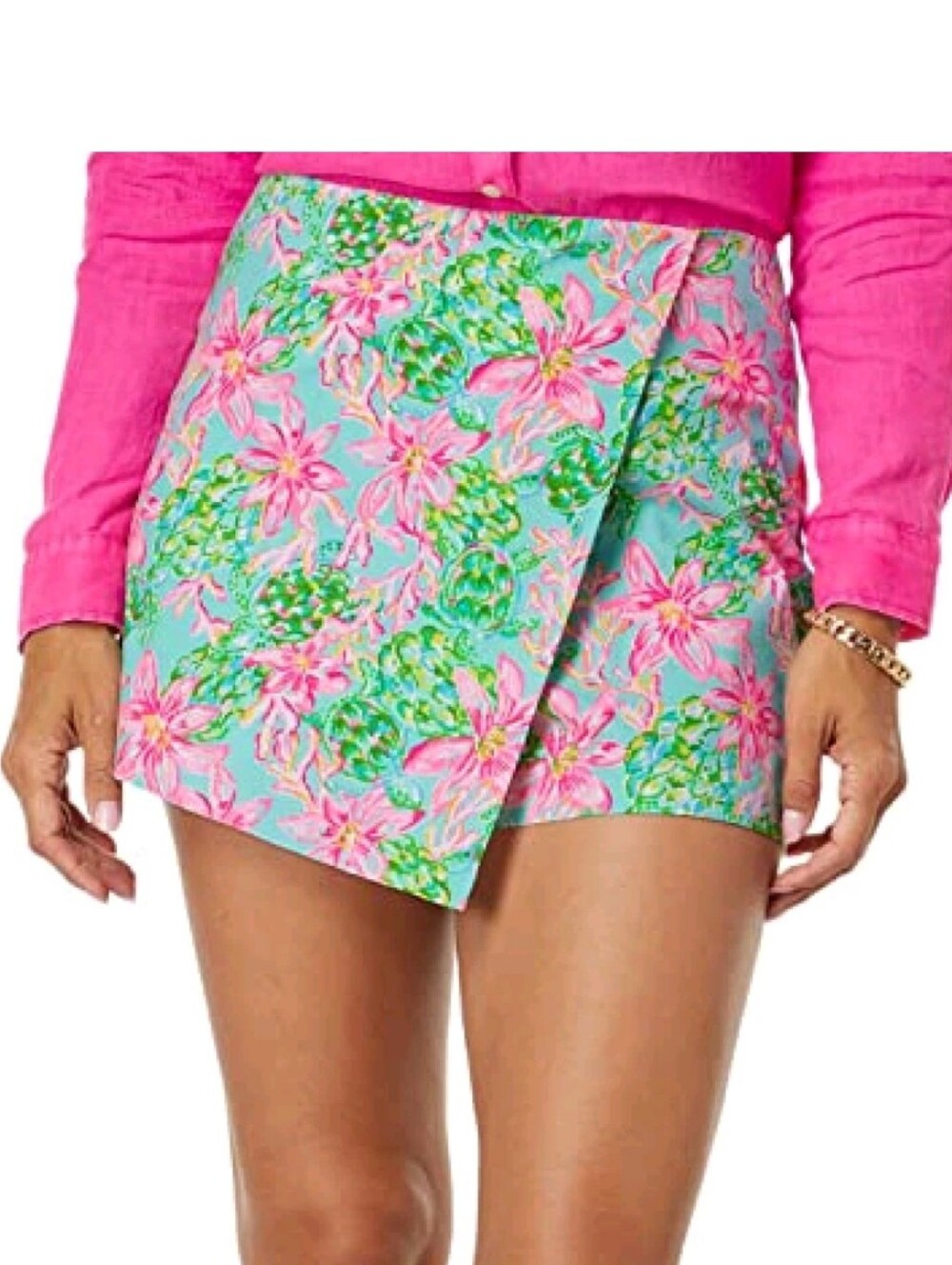 Lilly Pulitzer Taneya Skort Surf Blue So Shellegant Summer Beach Southern 12